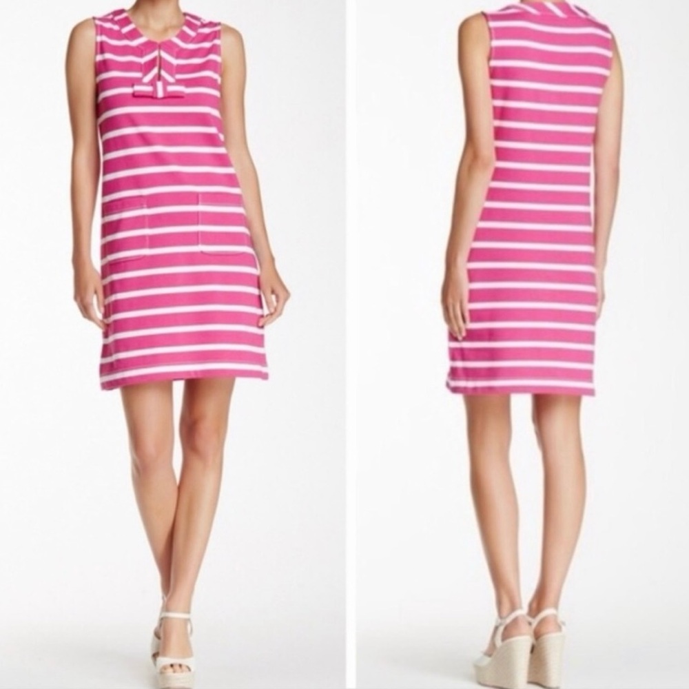 Kate Spade Pink and White Striped Mini Dress